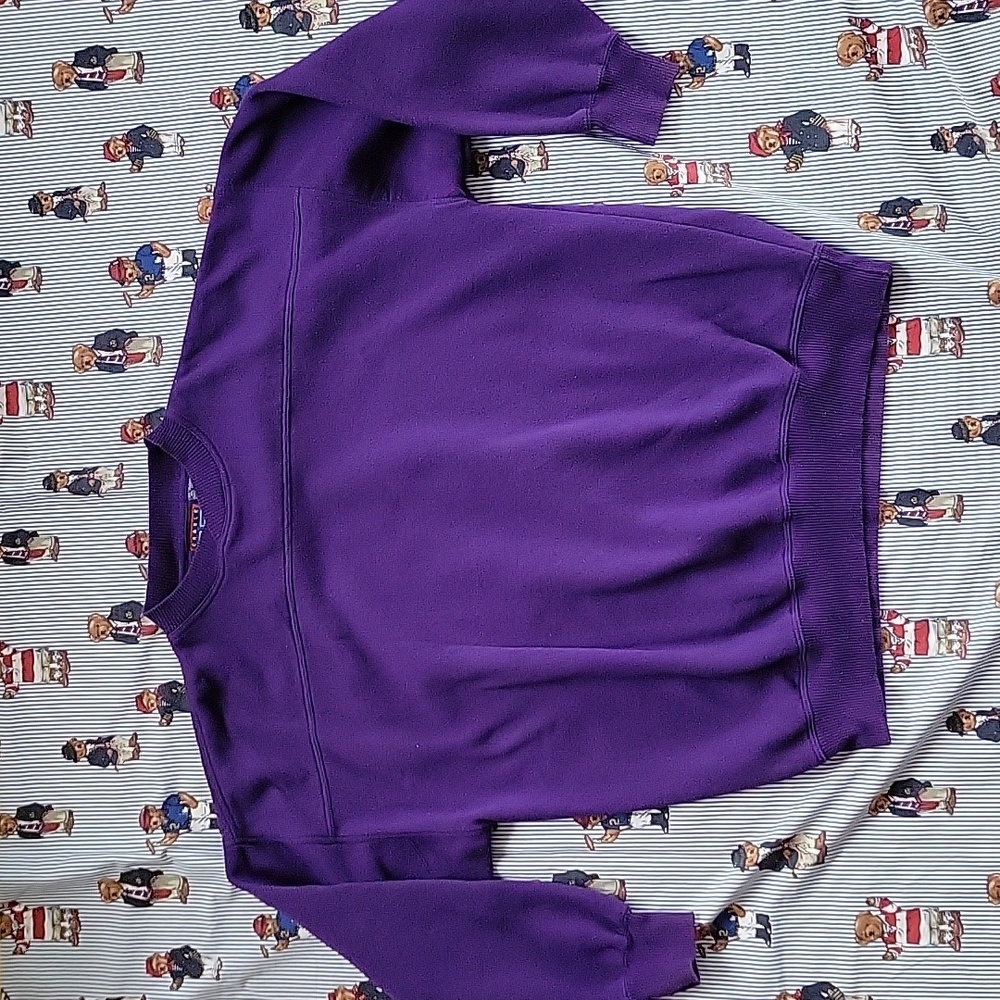 Vintage CRABLE SPORTSWEAR PURPLE ESSENTIAL Crewneck Sweatshirt